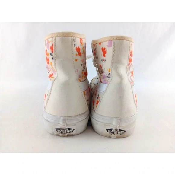 Vans Floral High-Top Sneakers - White and Cream - Picture 5 of 10